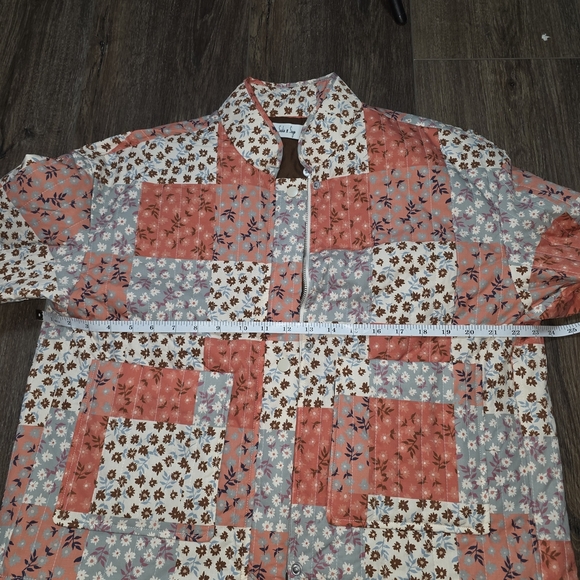 Sadie & Sage Patchwork Quilted Floral Jacket XS Cottagecore Boho Retro - Picture 10 of 11